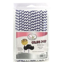 Lollipop Sticks - Paper Straws - Purple Chevron - by CK Products