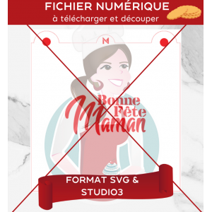 Fichier À TÉLÉCHARGER - Pochoir Bonne Fête Maman de Maman Gato & Cie