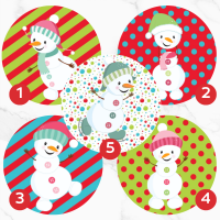 Image Comestible - Joyeux Bonhomme de Neige