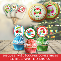Disque Comestible - Petit Pingouin Festif