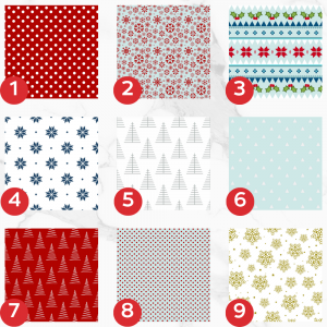 Image Comestible - Motifs de Noël - Style Classique & Chic