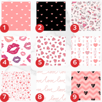 Image Comestible - Motifs Saint-Valentin Modernes & Amour