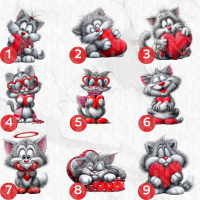 Image Comestible - Chats Amoureux