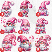 Image Comestible - Gnomes Roses d'Amour