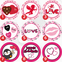 Image Comestible - St-Valentin - Icônes d’Amour