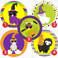 Image Comestible - Lama d'Halloween de Maman Gato & Cie