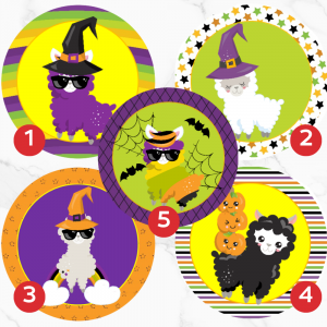 Image Comestible - Lama d'Halloween de Maman Gato & Cie