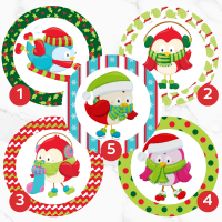 Image Comestible - Petit Pingouin Festif