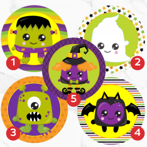 Image Comestible - Petits Monstres d'Halloween de Maman Gato & Cie Image Comestible - Petits Monstres d'Halloween de Maman Gato & Cie