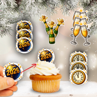 Topper Comestible Nouvel An - Glam et Festif