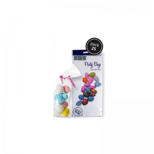 Sac à Gâteries Transparent avec Attaches de PME Cake