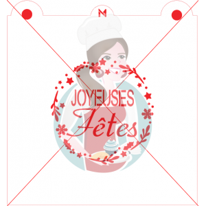 Pochoir Joyeuses Fêtes Avec Couronne de Maman Gato & Cie Pochoir Joyeuses Fêtes Avec Couronne de Maman Gato & Cie