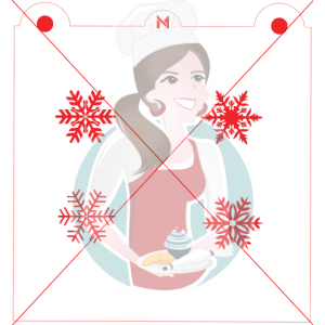 Pochoir Méli-Mélo Flocons de Neige de Maman Gato & Cie