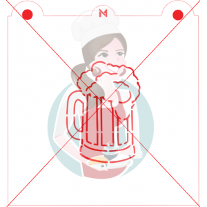 Pochoir Buck de Bière à Peinturer PYO de Maman Gato & Cie Pochoir Buck de Bière à Peinturer PYO de Maman Gato & Cie