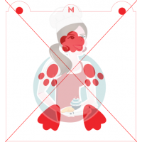 Pochoir Derrière de Lapin de Maman Gato & Cie