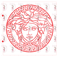 Pochoir à Gâteau Versace de Maman Gato & Cie