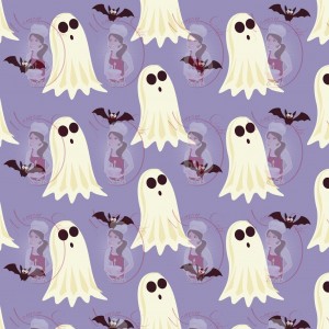 Transfert - Motif Fantômes d'Halloween de Maman Gato & Cie