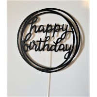 Happy Birthday -Rings- Cake Topper by Maman Gato & Cie