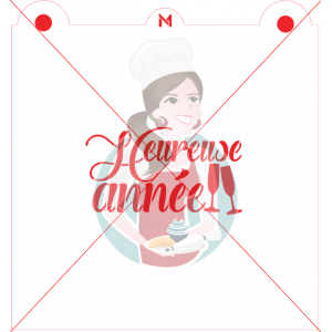 Pochoir Heureuse Année de Maman Gato & Cie Pochoir Heureuse Année de Maman Gato & Cie