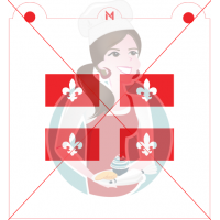 Pochoir Fleur de Lys - Drapeau Québec -  2 pièces - de Maman Gato & Cie