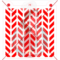 Pochoir Motif Chevron Coupé de Maman Gato & Cie