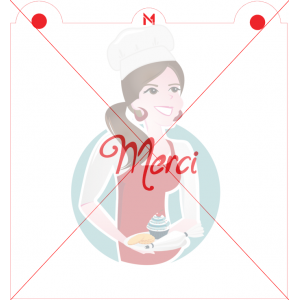 Pochoir Merci Modèle 2 de Maman Gato & Cie