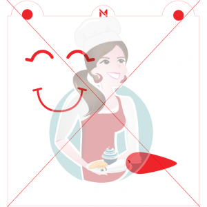 Pochoir Visage de Bonhomme de Neige Heureux de Maman Gato & Cie