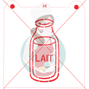 Pochoir Bidon de lait à Peinturer PYO de Maman Gato & Cie