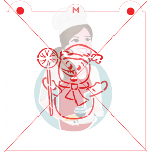 Pochoir Bonhomme de Neige avec Suçon à Peinturer PYO de Maman Gato & Cie Pochoir Bonhomme de Neige avec Suçon à Peinturer PYO de Maman Gato & Cie