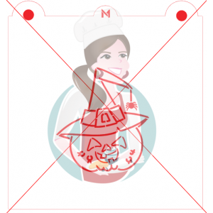 Pochoir Citrouille Sorcière à Peinturer PYO de Maman Gato & Cie