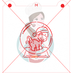 Pochoir Boule de Neige Dinosaure des Fêtes à Peinturer PYO de Maman Gato & Cie