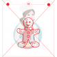 Stencil Gingerbread Boy Paint Your Own by Maman Gato & Cie