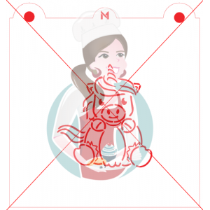 Pochoir Licorne dans Citrouille à Peinturer PYO de Maman Gato & Cie