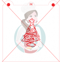 Pochoir Sapin de Noël avec Boules de Maman Gato & Cie