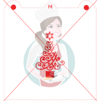 Pochoir Sapin de Noël - Vagues- de Maman Gato & Cie