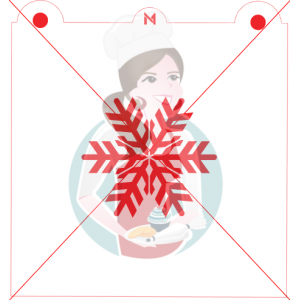 Pochoir Flocon 1 de Maman Gato & Cie