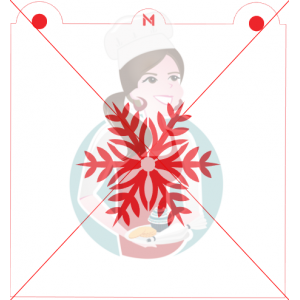 Pochoir Flocon 4 de Maman Gato & Cie Pochoir Flocon 4 de Maman Gato & Cie