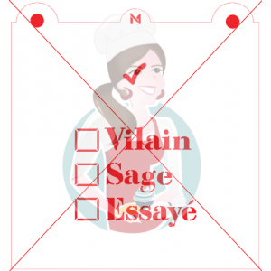 Pochoir Vilain, Sage, Essayé de Maman Gato & Cie