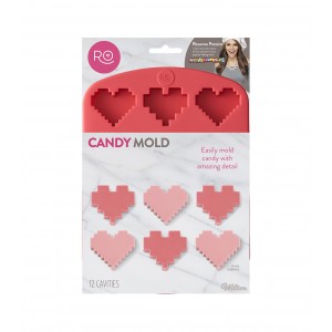 Moule à Bonbon en Silicone - Coeur par Rosanna Pansino de Wilton Moule à Bonbon en Silicone - Coeur par Rosanna Pansino de Wilton